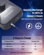 Kit de Batería Externa GENDOME SL300 288 Wh 90000 mAh LiFePO4 para Starlink Mini con Funda de Transporte a Medida