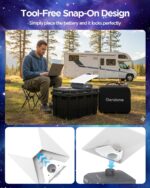 Kit de Batería Externa GENDOME SL300 288 Wh 90000 mAh LiFePO4 para Starlink Mini con Funda de Transporte a Medida