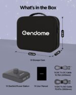 Kit de Batería Externa GENDOME SL300 288 Wh 90000 mAh LiFePO4 para Starlink Mini con Funda de Transporte a Medida