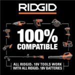 Soplador de Hojas RIDGID R01601B 18V Sin Escobillas 130 MPH 510 CFM Solo Herramienta