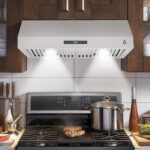 Campana extractora de cocina de 30 pulgadas, ventilador de cocina de acero inoxidable de 400 CFM, campana de ventilación