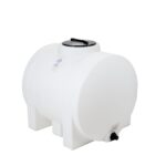 Tanque de Agua Horizontal RTS Plastics 109513444A0000 150 Galones Polietileno Blanco Camino Ventilado 12 Pulgadas Mampar