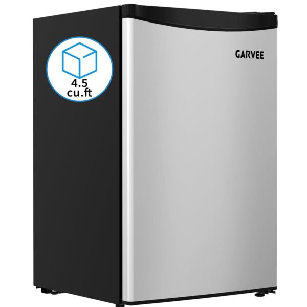 EliteEdge Mini refrigerador de 4.5 pies cúbicos con congelador, gran capacidad y sistema de eficiencia energética, bajo