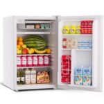 PeacefulHues Refrigerador compacto de 4.5 pies cúbicos con congelador, mini refrigerador silencioso, 127L, 7 ajustes de