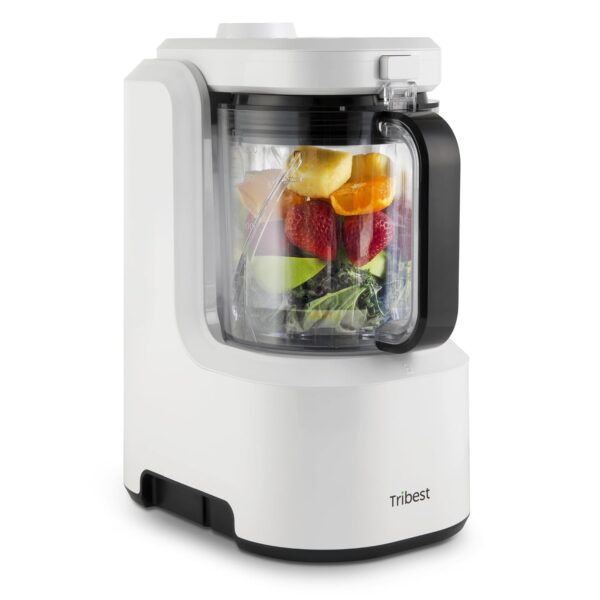 Tribest Backspin Batidora de impacto contrargiratoria y procesador de alimentos con tecnología de vacío, no requiere man