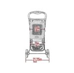 Cochecito para mascotas Pet Gear 8250NZCB 3 ruedas entrada sin cremallera color grano de café