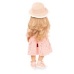 Muñeca Gotz Happy Kidz Ella 19.5 Pulgadas Vestido de Encaje Rosa Sombrero de Paja Zapatos de Ballet Pelo Rubio Cuerpo de