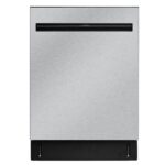Kenmore Lavavajillas empotrado de 24" con 3 estantes, bañera de acero inoxidable, control superior, eficiencia energétic