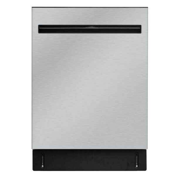 Kenmore Lavavajillas empotrado de 24" con 3 estantes, bañera de acero inoxidable, control superior, eficiencia energétic