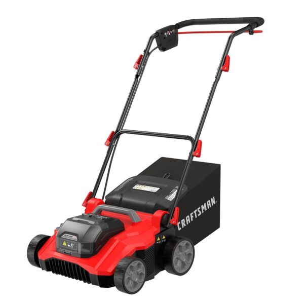 Desbrozador y Escarificador de Césped CRAFTSMAN CMCOE210B Inalámbrico V20 14 pulgadas Bolsa de Recolección 50L Solo Herr