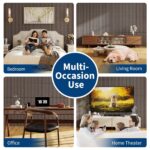 6-Pack 3D Wood Acoustic Wall Panels, 23.6x23.6 Inch, Sound Absorbing Tiles for Noise Reduction - Decorative Wall Coverin