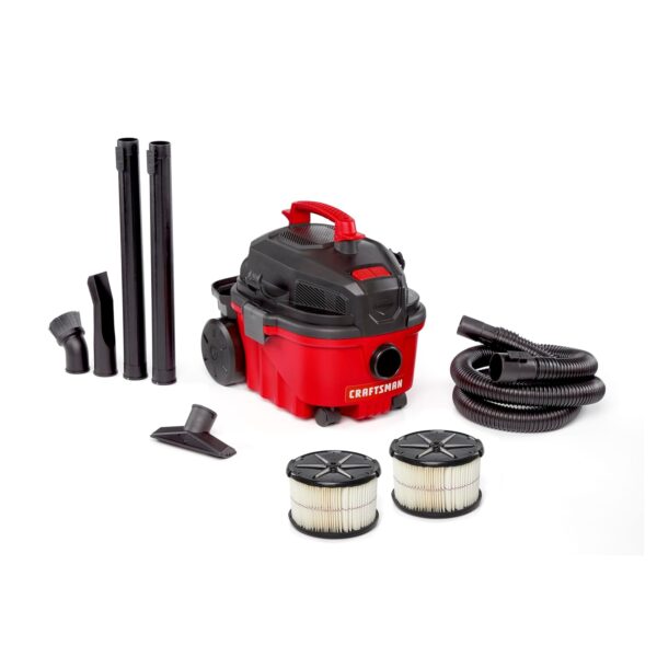 Aspiradora en seco y húmedo CRAFTSMAN CMXEVBE17040 4 galones 5.0 HP con manguera y accesorios