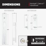 Juego de Puerta Kwikset Caerus Doble Francesa con Manija Ficticia Cromo Pulido Tecnología KwikSlide Seguridad SmartKey