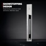 Juego de Puerta Kwikset Caerus Doble Francesa con Manija Ficticia Cromo Pulido Tecnología KwikSlide Seguridad SmartKey
