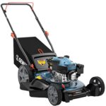 Cortacésped SENIX AA-M14 144cc 21 Pulgadas Motor de Gasolina 4 Tiempos 3 en 1 Plataforma de Acero Azul