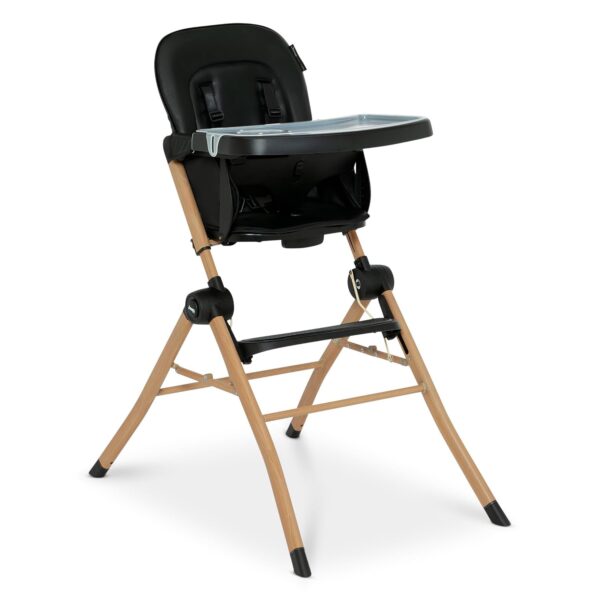 Silla Alta de Viaje Compacta Delta Children Jeep Dune 23415-2454 Plegable Negro con Bandeja y Reposapiés Ajustables