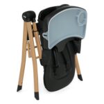 Silla Alta de Viaje Compacta Delta Children Jeep Dune 23415-2454 Plegable Negro con Bandeja y Reposapiés Ajustables