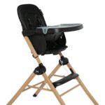 Silla Alta de Viaje Compacta Delta Children Jeep Dune 23415-2454 Plegable Negro con Bandeja y Reposapiés Ajustables
