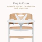 Silla Alta Delta Children Versa 3 en 1 Modelo 24625-100 Ajustable Certificado Greenguard Gold Color Blanco