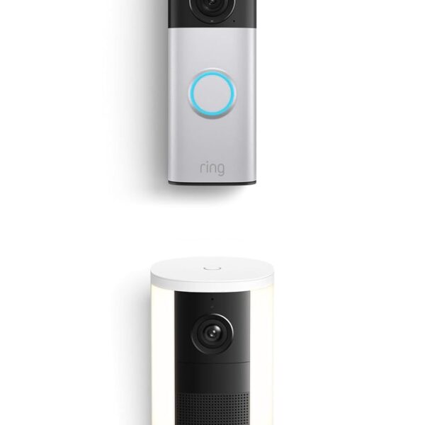 Videotimbre Inalámbrico Ring Plus 2da Generación Níquel Plateado con Cámara con Luz de Enfoque Ring Inalámbrica 2da Gene