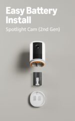 Cámara con Luz de Enfoque Inalámbrica Ring 2da Generación Blanco con Amplificador de Timbre Ring Plus