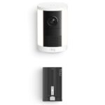 Cámara con luz de enfoque inalámbrica Ring 2da generación blanco con batería ultra fácilmente desmontable