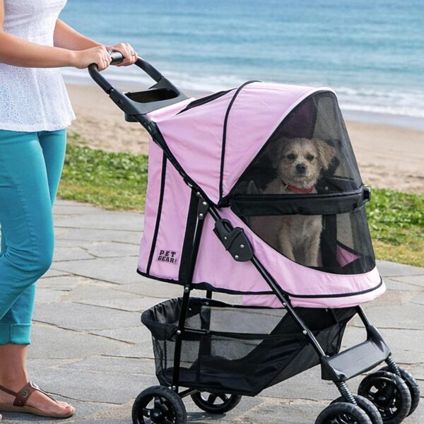 Cochecito para Mascotas Pet Gear Happy Trails A8100NZCC Sin Cremallera Color Algodón de Azúcar