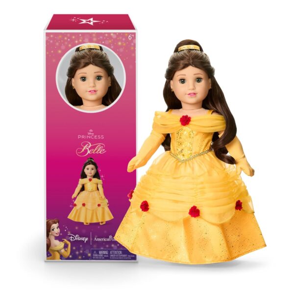 Muñeca American Girl Disney Princesa Bella JDD99 18 Pulgadas Cabello Castaño Ondulado