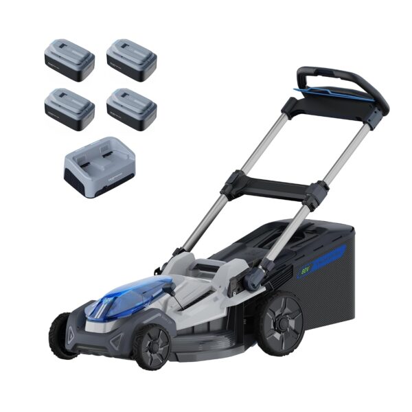Podadora Kraftsense Alpinist510-2A420 21 Pulgadas 40V Autopropulsada con Batería 4x4.0Ah y Cargador
