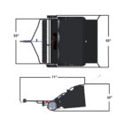 Barredora de Césped Combinada Brinly LSDT2-54BH-P 54 Pulgadas con Deflector y Cesta