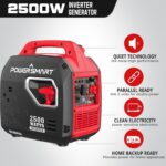 Generador Inversor Portátil PowerSmart PS5020W 2500 Vatios Arranque Eléctrico Súper Silencioso