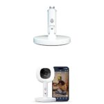 Monitor para Bebé Nanit Pro Paquete Flex Multi Stand Cámara Wi-Fi 1080p Vista 130 Grados Rastreo de Respiración Sin Sens