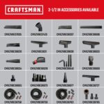 CRAFTSMAN CMXEVBE17606 Aspiradora en seco y húmedo de 12 galones 6.0 HP con soplador de hojas desmontable, aspiradora po