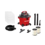 CRAFTSMAN CMXEVBE18595 - Aspiradora húmeda y seca de 16 galones, 6.5 pico de CV, aspiradora de tienda resistente con 2 f