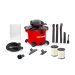 CRAFTSMAN CMXEVBE17607 Aspiradora en seco y húmedo de 16 galones de 6.5 pico HP con soplador de hojas desmontable, aspir