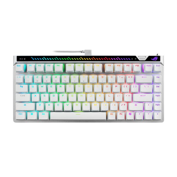ASUS ROG Falchion Ace 75 HE Teclado Analógico con Cable Blanco 75% TKL Interruptor Magnético HFX V2X Sondeo 8000 Hz