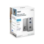 Feit Electric Cerradura de puerta inteligente con timbre de cámara HD, video de 1080p, entrada de huellas dactilares y t