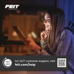 Feit Electric Cerradura de puerta inteligente con timbre de cámara HD, video de 1080p, entrada de huellas dactilares y t