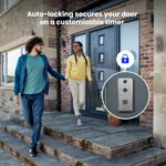 Feit Electric Cerradura de puerta inteligente con timbre de cámara HD, video de 1080p, entrada de huellas dactilares y t
