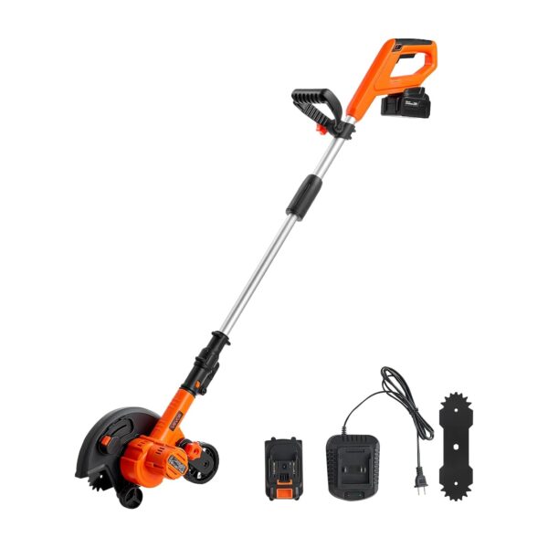 Bordeadora de Césped VEVOR ASYTM01230 Hoja 8.8 Pulgadas Inalámbrica Batería 20V 4000mAh con Cargador