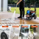 Lavadora a Presión Eléctrica SENIX HPWE15-H 2700 PSI 2.3 GPM Motor sin Escobillas Tanque de Espuma 110 Onzas 6 Boquillas