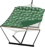 Hamaca ActiveTrail VSie05LLZC8b-j-AC39728DdH para 2 Personas con Soporte Verde Cuerda de Algodón y Poliéster