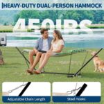 Hamaca ActiveTrail VSie05LLZC8b-j-AC39728DdH para 2 Personas con Soporte Verde Cuerda de Algodón y Poliéster