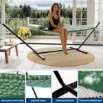 Hamaca ActiveTrail VSie05LLZC8b-j-AC39728DdH para 2 Personas con Soporte Verde Cuerda de Algodón y Poliéster