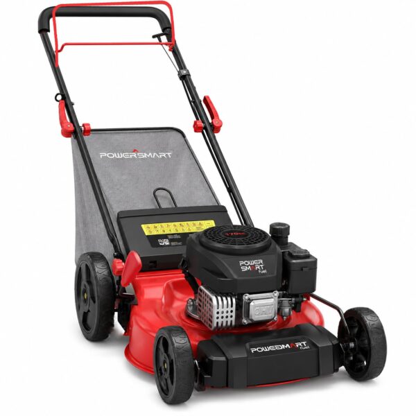 Cortacésped PowerSmart V8721S1 Autopropulsado de Gas 3 en 1 21 Pulgadas Motor OHV 170cc Cubierta de Acero 6 Alturas de C