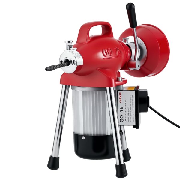 Máquina de limpieza de drenaje eléctrica de alta resistencia – 500 W, 400 RPM, barrena de serpientes de alcantarillado d