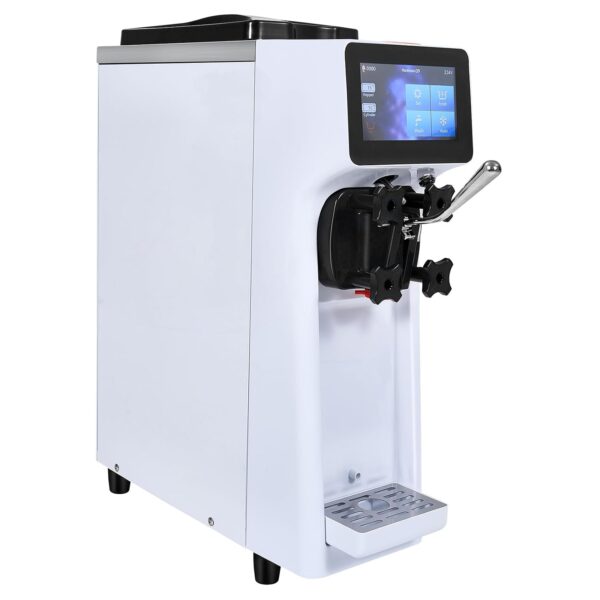 VEVOR Máquina de helado comercial, máquina de helado suave de un solo sabor de 1000 W, rendimiento de 10.6 QT/H, tolva d