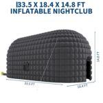 Club Nocturno Inflable PeakPursuit PSS_33DWF5BN 33.5 x 18.4 x 14.8 Pies con Ventilador de 950 W