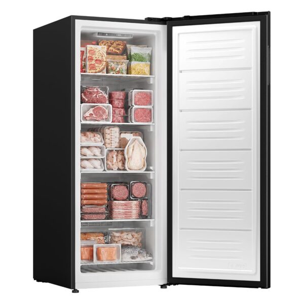 ICEVIVAL Congelador vertical, 11.0 pies cúbicos, certificado comercial, refrigerador/congelador convertible 4 en 1 sin e