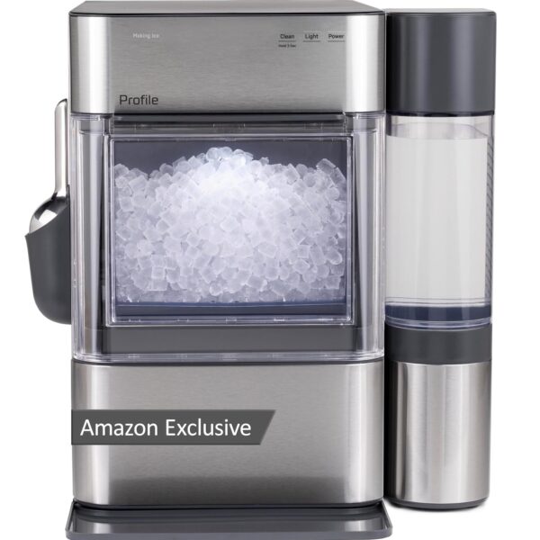 GE Profile Opal Ultra, máquina de hielo para pepitas de encimera, tanque lateral XL de 1 galón, exclusivo de Amazon, 38